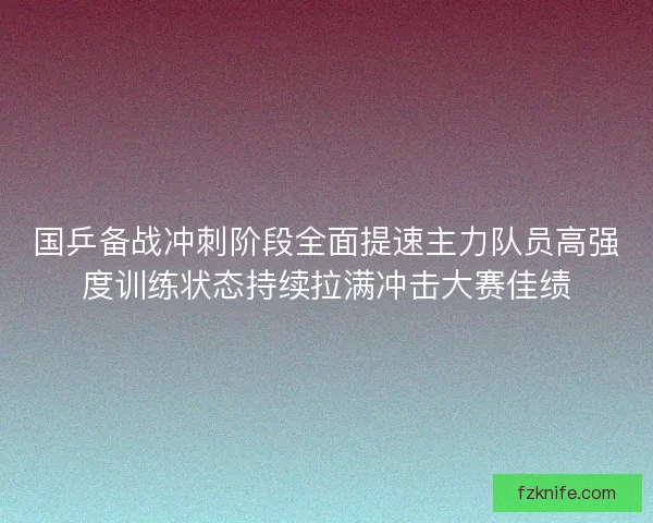 国乒备战冲刺阶段全面提速主力队员高强度训练状态持续拉满冲击大赛佳绩